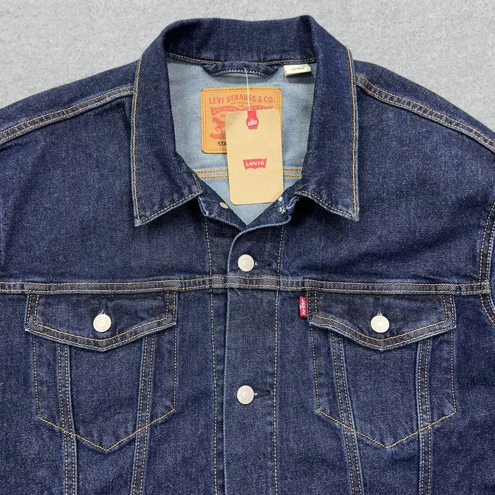 NEW Levi's Jean Jacket Men's XL Blue Denim Trucker Type 3 Outdoor Workwear